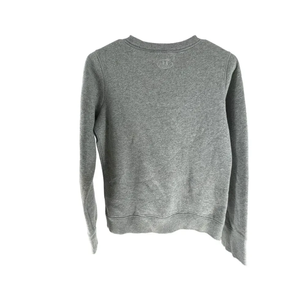Under Armour Boys Gray Graphic Pullover Sweatshirt Youth Size Large